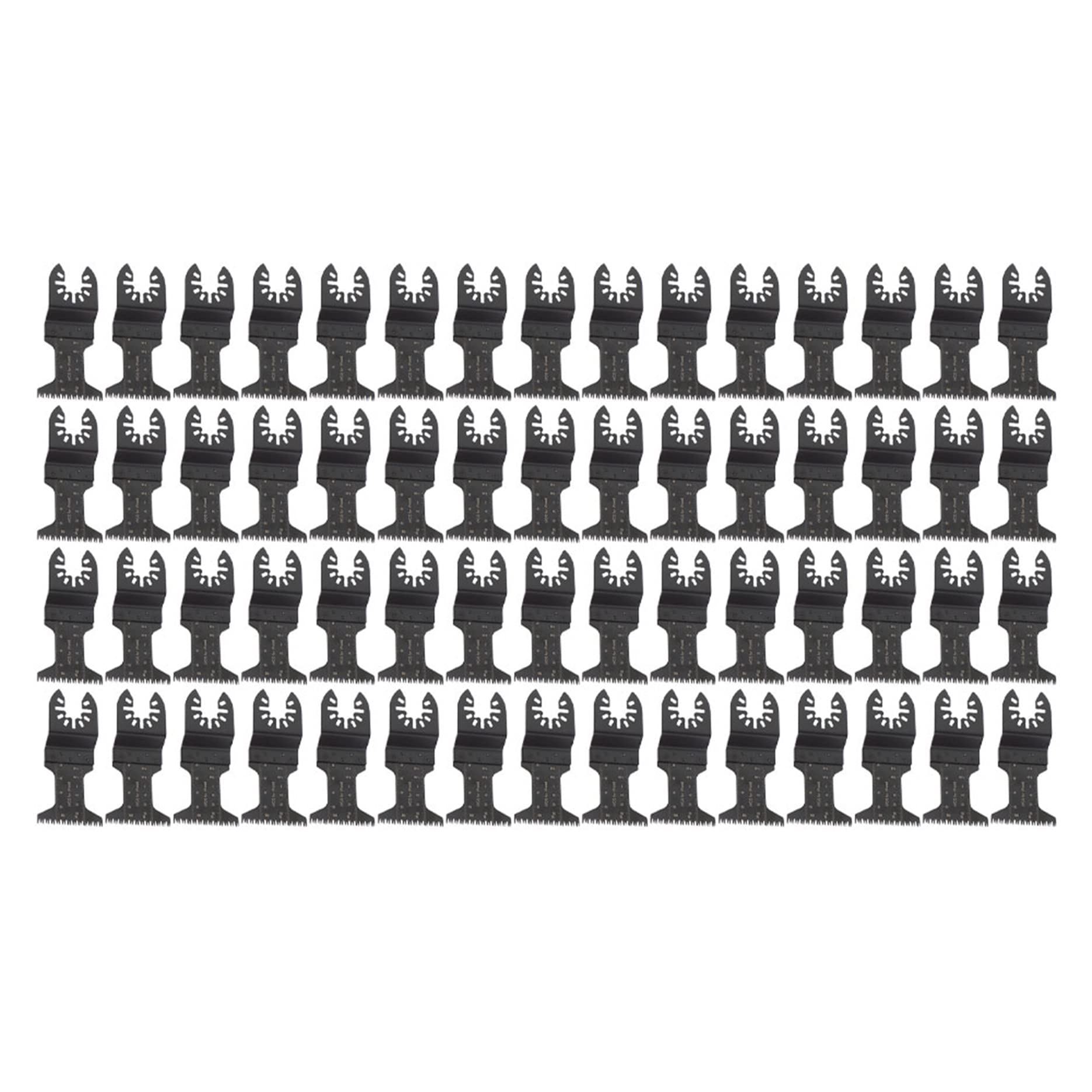 1.75 x 3.5 Inch Oscillating Saw Blades - 60 Pack Wavy Tooth Multi-Tool Blades for Wood & Plastic Cutting - Perfect for DIY Projects, Home Renovations, and Professional Construction Work