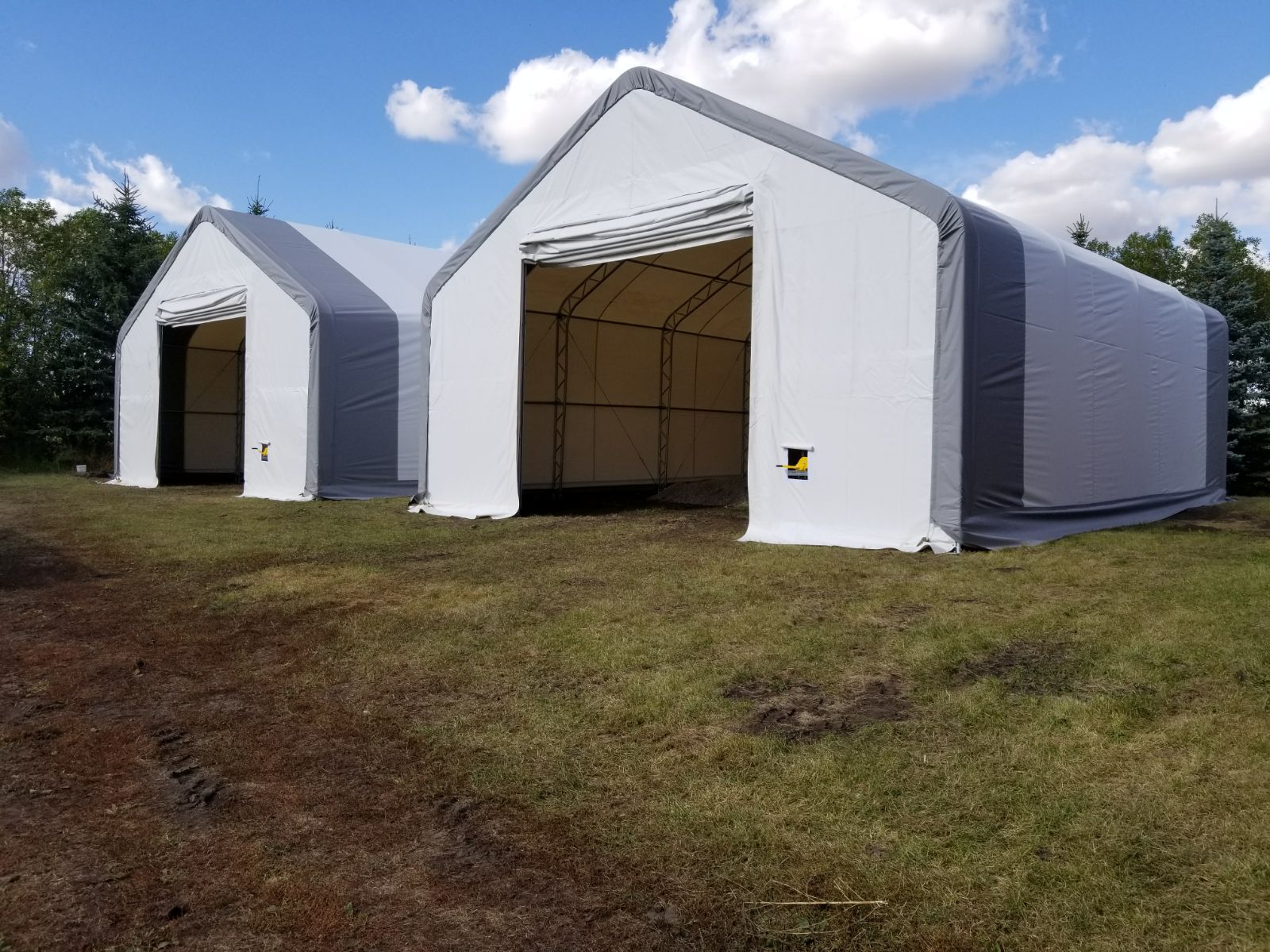 30' Wide Double Truss Storage Building - Heavy Duty Portable Shelter for Farm, Industrial & Commercial Use | Durable Outdoor Storage for Equipment, Vehicles & Supplies