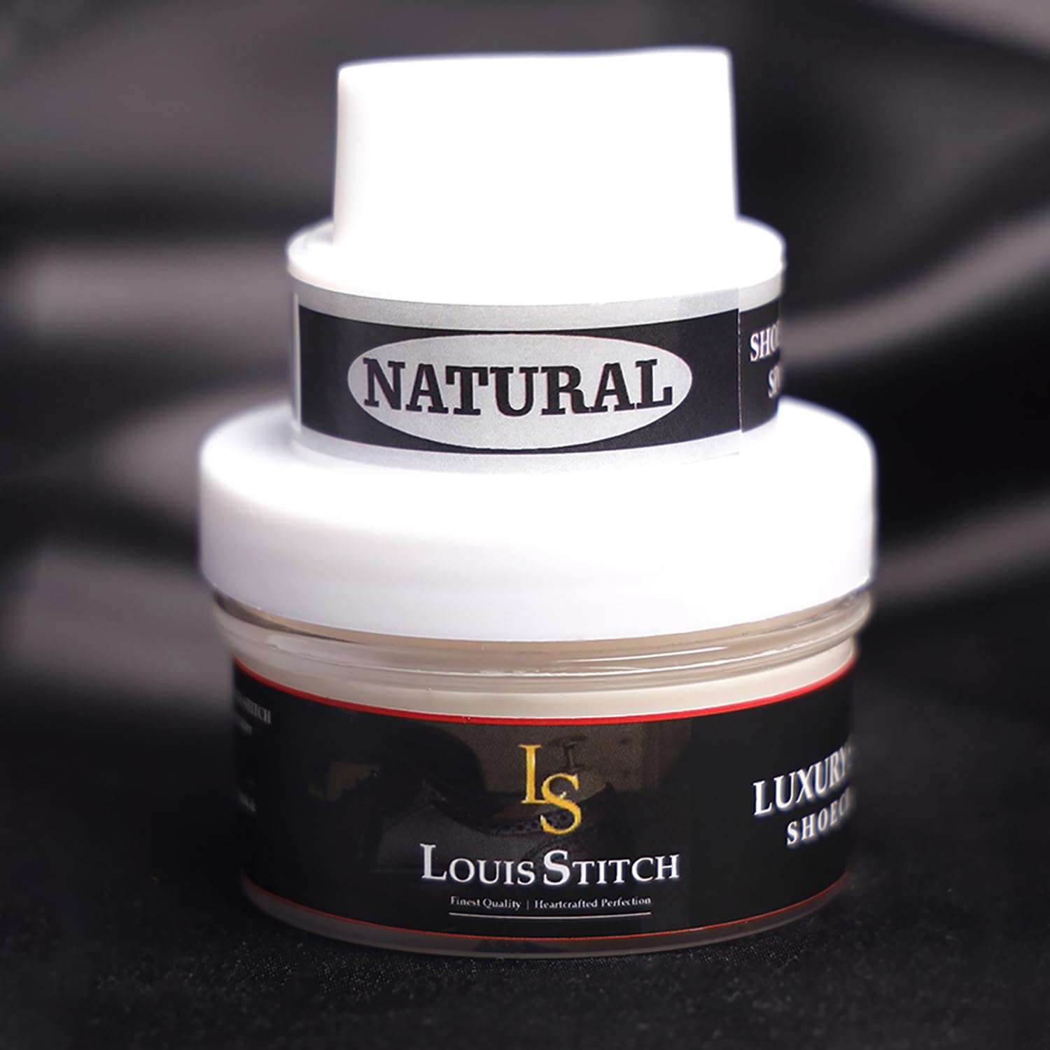 Premium LOUIS STITCH Leather Cream - Best Conditioner & Protector for Shoes, Bags, Wallets & Leather Accessories | Nourishes, Restores & Shines Genuine Leather | 60g Tube with Applicator Brush | Perfect for Daily Care, Travel & Luxury Item Maintenance
