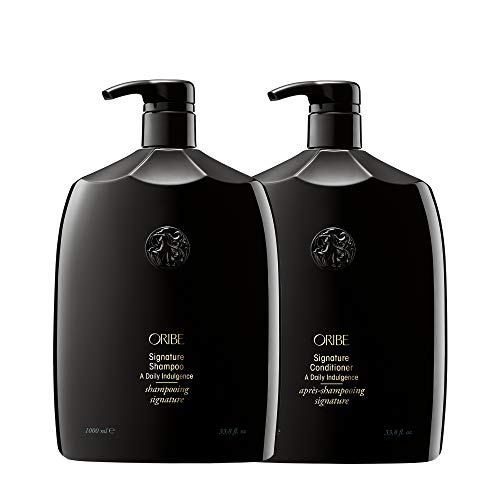 Oribe Signature Shampoo & Conditioner Set for Dry Hair - Luxury Sulfate-Free Hair Care Duo | Perfect for Daily Use & Salon-Quality Results at Home