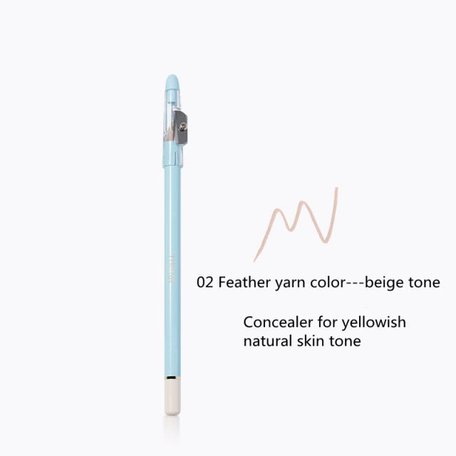TIMAGE Tip Concealer Pencil - Waterproof & Long-Lasting Cover Stick for Dark Circles, Blemishes & Acne - Perfect for Makeup, Travel & Everyday Use