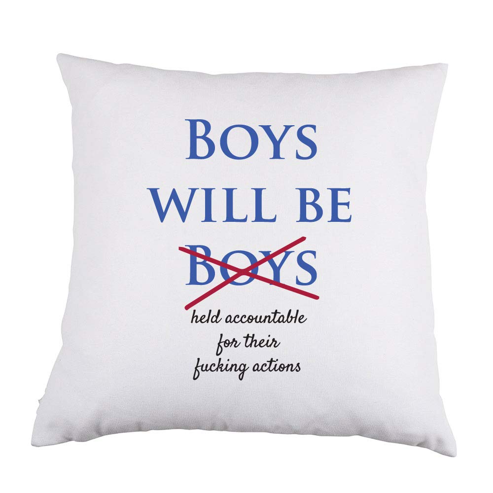 Boys Will Be Boys Satin Pillow 16