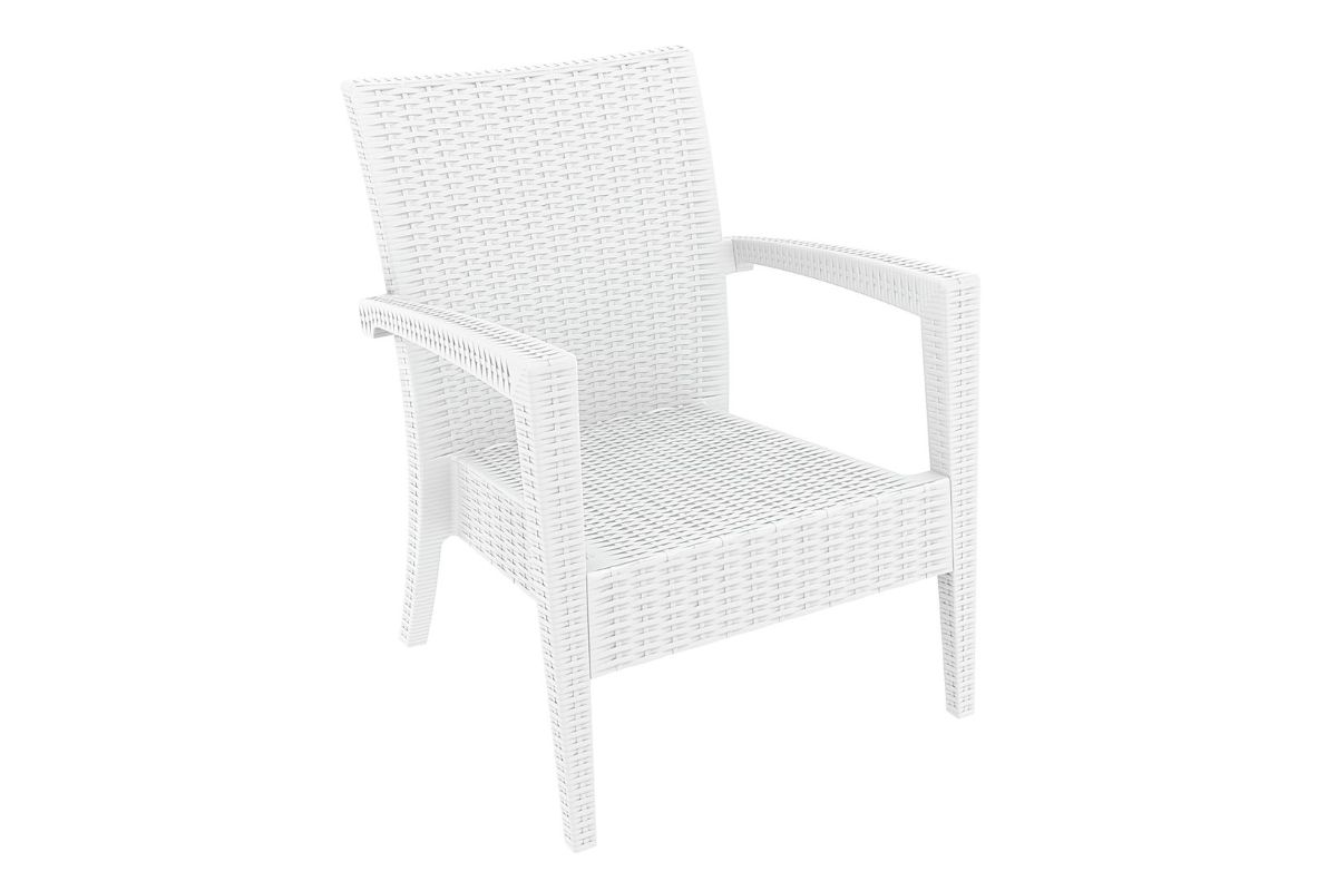 Premium Stackable Tequila Lounge Chair - Outdoor Patio Bar & Cafe Armchair for Restaurants, Hotels & Beach Resorts