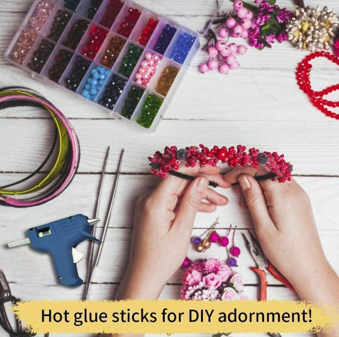 20 Pack 7mm Clear Hot Glue Sticks for 20W Glue Gun - Strong Adhesive for Arts, Crafts, Electronics Repair & DIY Projects - Perfect for Home, Office & School Use [7mm Diameter, 20 Sticks]