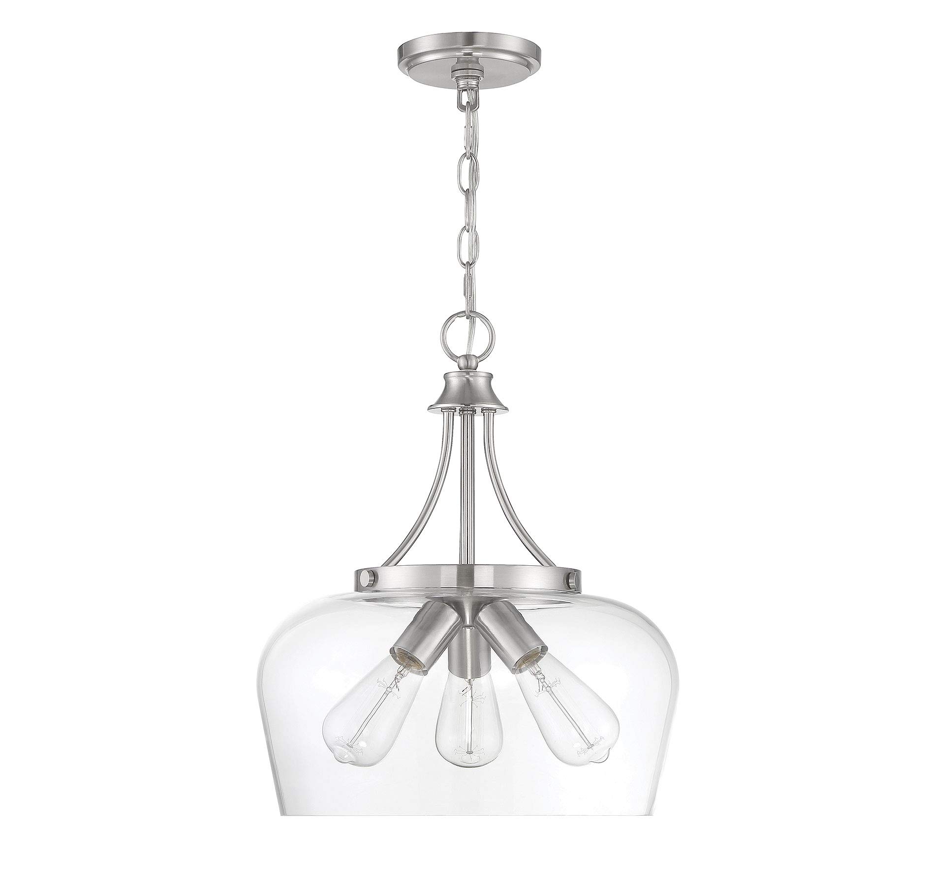 Savoy House Octave 3-Light Bohemian Glass Pendant Light Fixture - 180W, 18