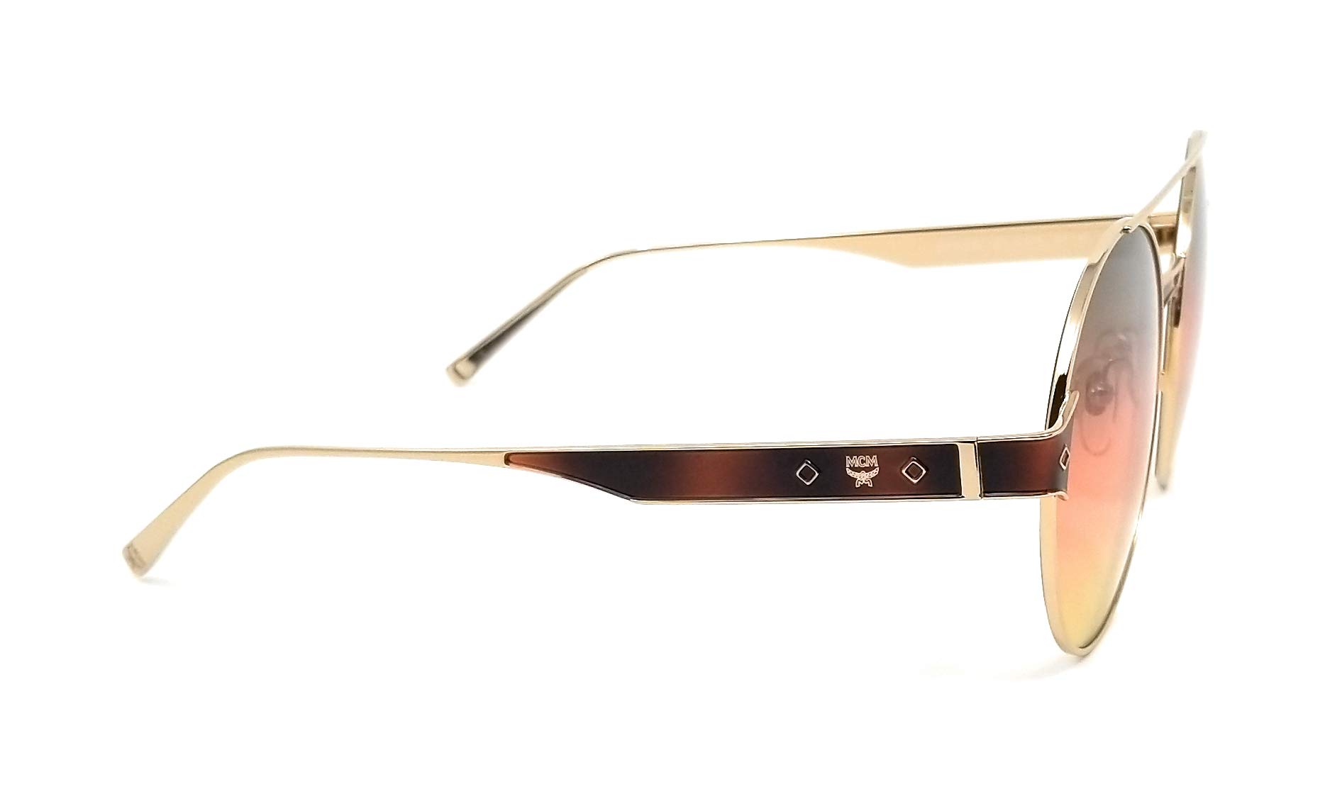 MCM 124 S 729 Sunglasses - Gold/Green Rose Yellow Frame - UV Protection & Polarized Lenses - Perfect for Beach, Driving & Outdoor Activities