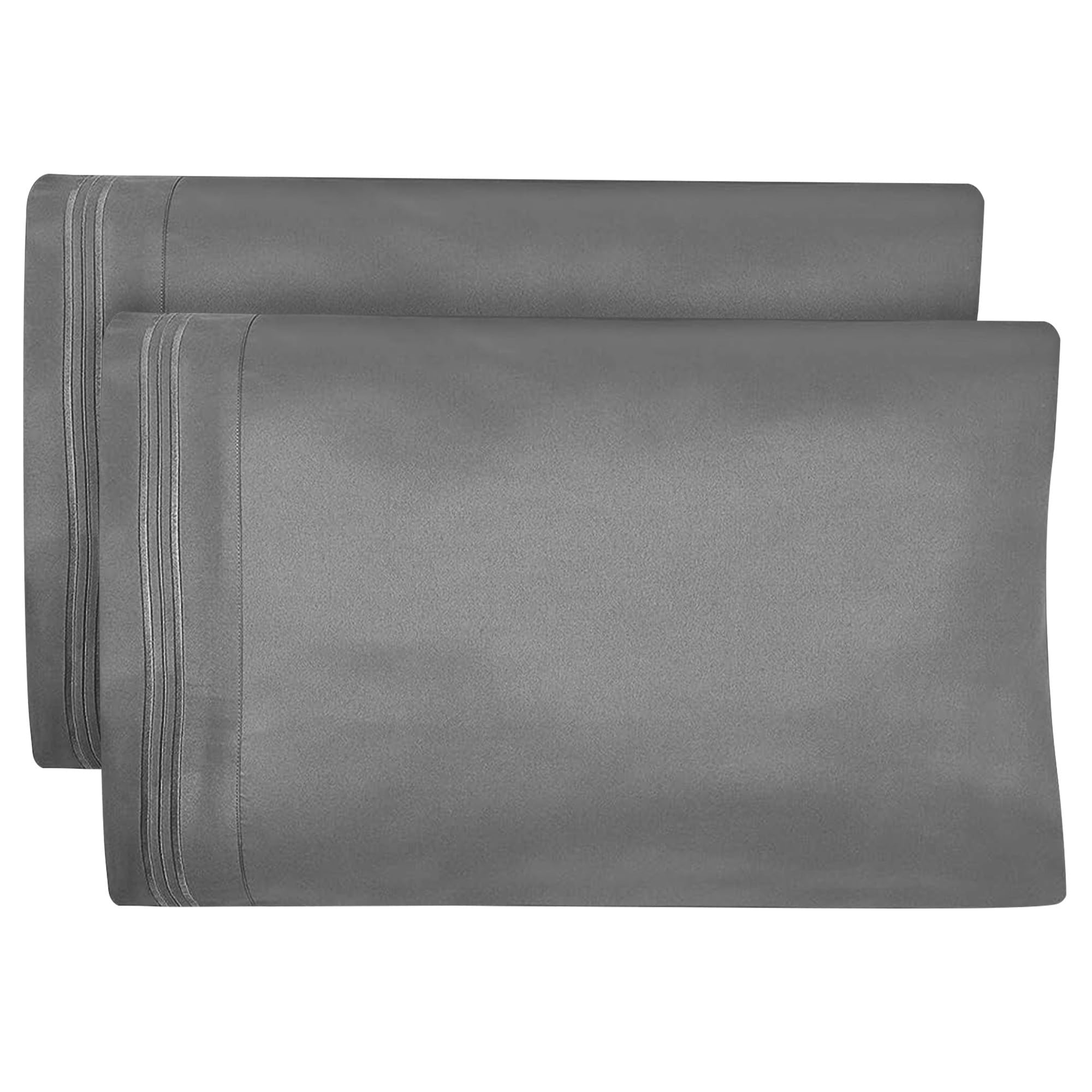 Dreamcare Queen Size Pillowcase Set of 2 - 1500 Thread Count Luxury Microfiber Cooling Pillow Covers with Envelope Closure - Wrinkle-Free, Breathable - Perfect for Hot Sleepers & Bedroom Decor (20