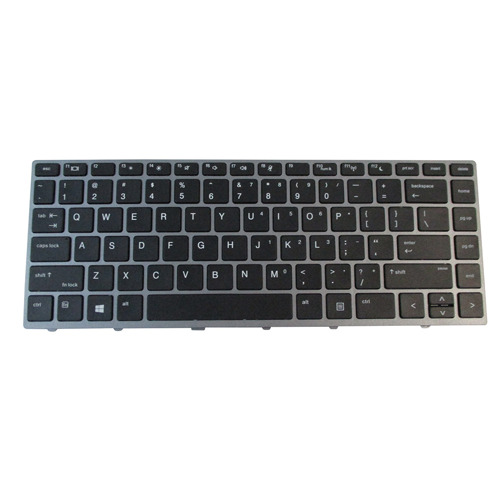 HP ProBook 430 G5 440 G5 445 G5 Laptop Keyboard Replacement - Silver Frame (Non-Backlit) | Compatible with HP ProBook 430/440/445 G5 Series | Perfect for Office Work, Business Use & Travel