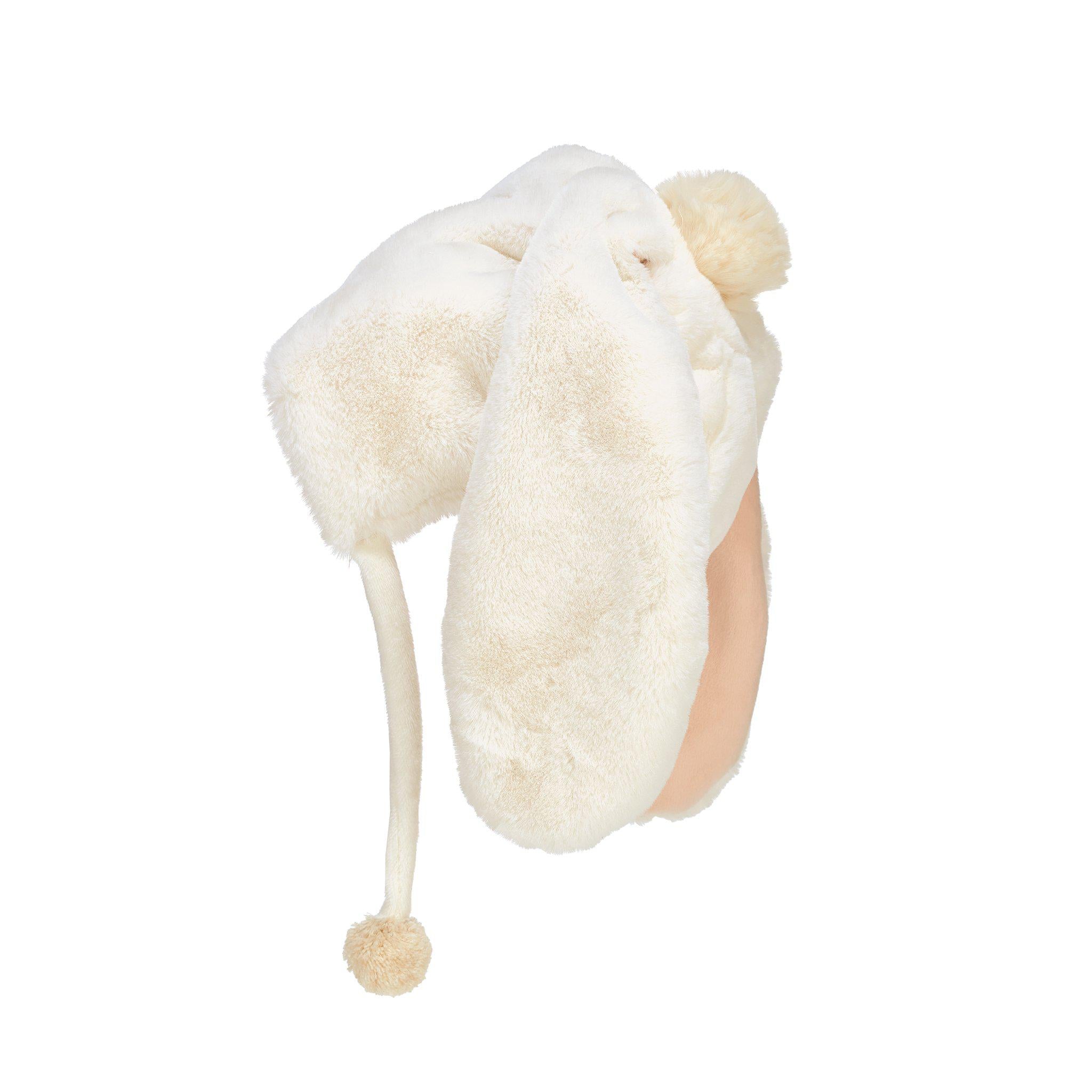 Blossom Bunny Fur Hat - Cozy Winter Accessory for Women, Fashionable & Warm - Perfect for Cold Weather, Outdoor Activities & Holiday Gifts