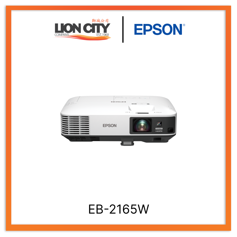 Epson EB 2165W WXGA 3LCD Projector - 4000 Lumens, 16:10 Aspect Ratio, Wireless Connectivity for Home Theater, Office Presentations & Classroom Teaching