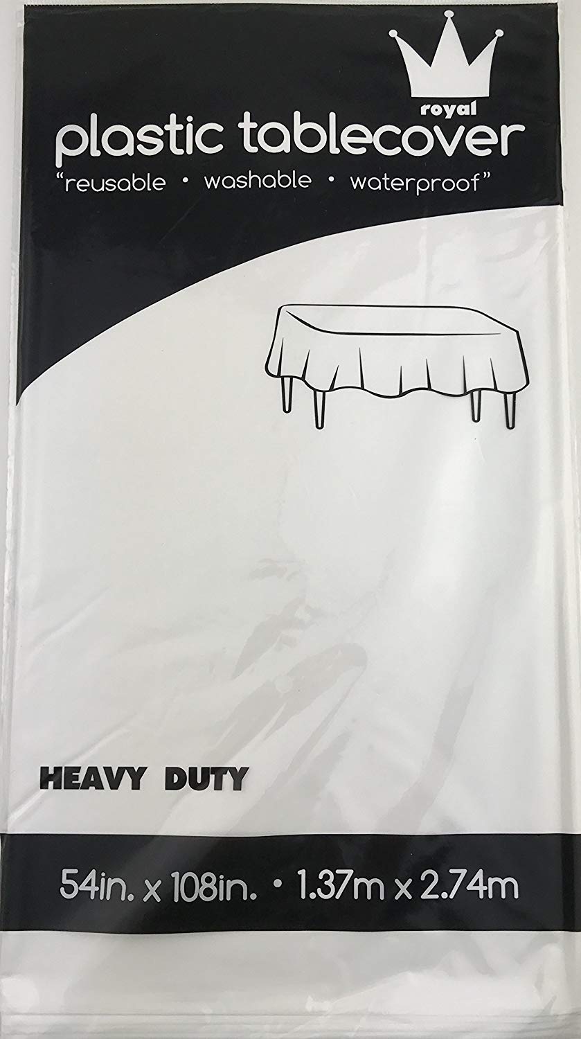 Royal 7-Pack Plastic Tablecloth 54