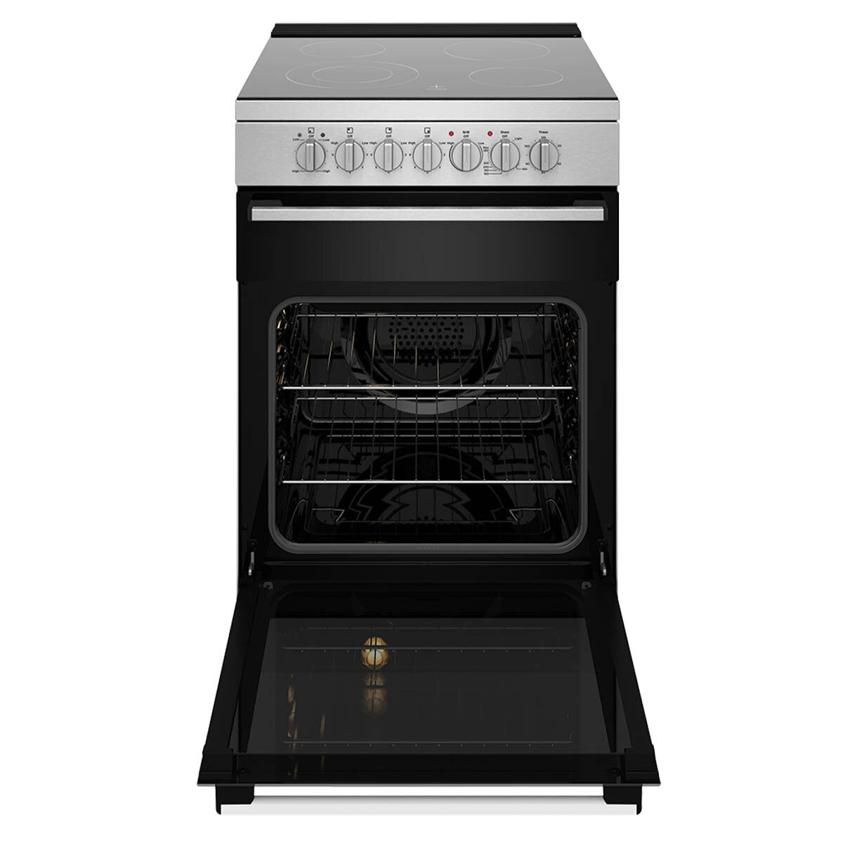 Westinghouse 60cm Freestanding Electric Fan Forced Oven with Stove - WFE642SCB for Home Kitchen Baking, Roasting & Cooking | Energy Efficient Appliance