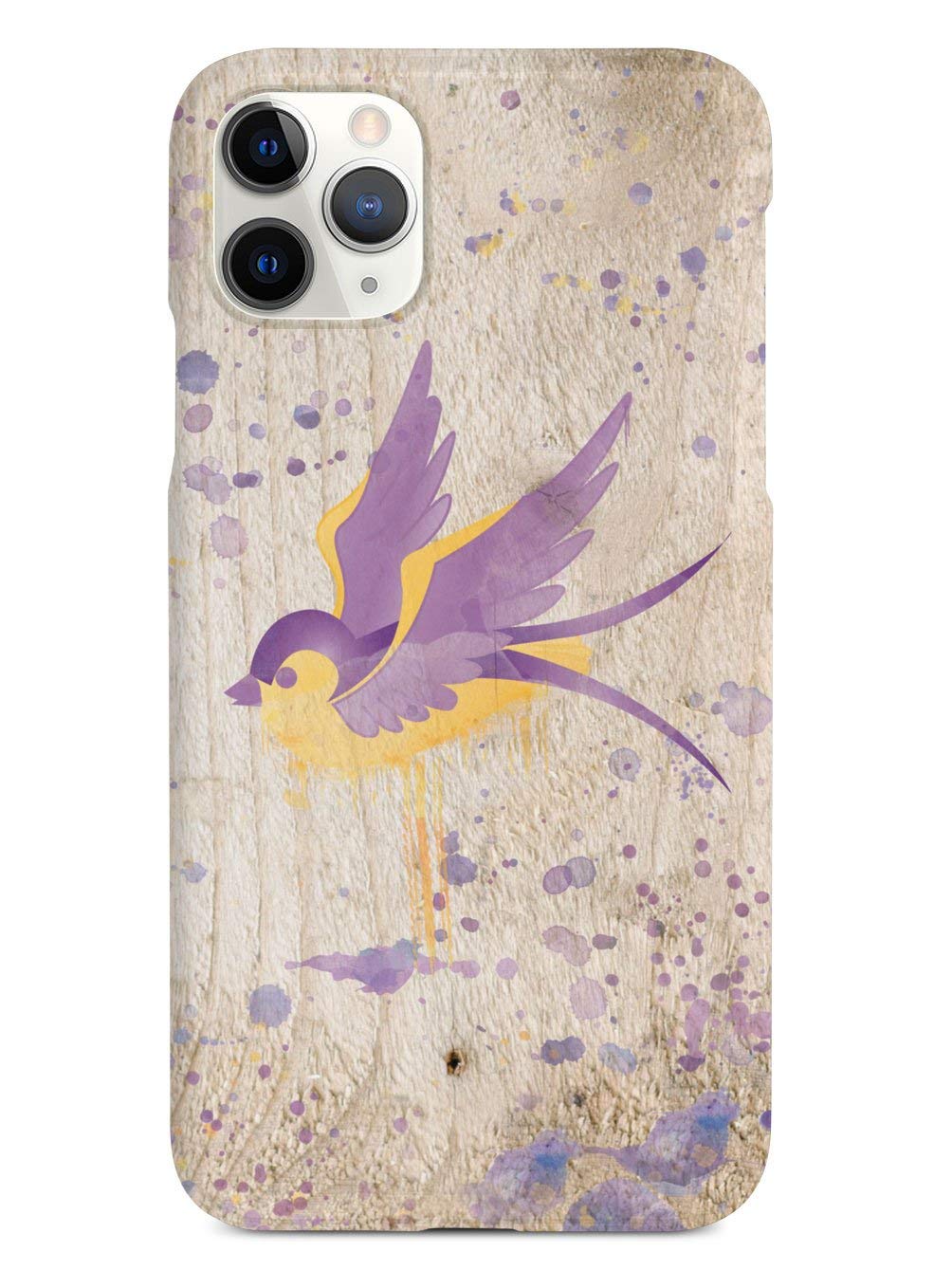 **Inspired Cases for iPhone 12 Pro - 3D Textured Protective Phone Cover with Swallow Bird Design in Yellow | Durable & Stylish Case for Everyday Use, Travel, and Outdoor Activities**