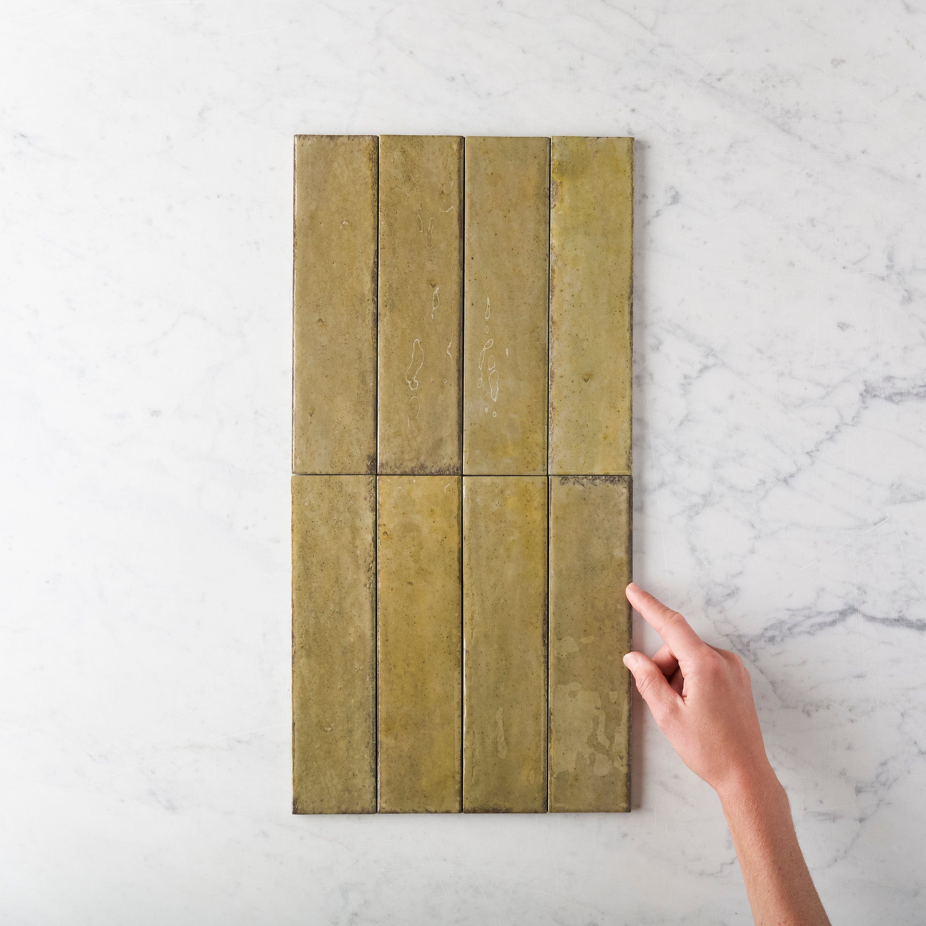 Richmond Gloss Subway Green Ceramic Tile - Premium Kitchen & Bathroom Backsplash for Modern Home Decor