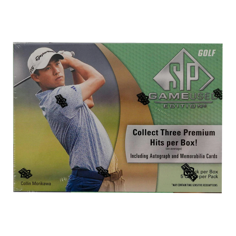 2024 Upper Deck SP Game Used Golf Hobby Box SPGU - Authentic Collectible Golf Cards for Trading & Display - Perfect for Sports Memorabilia Collectors & Golf Enthusiasts