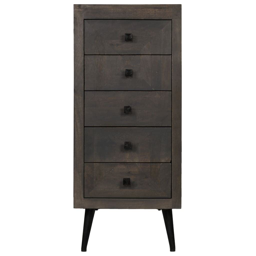 Rustic Solid Mango Wood Side Cabinet - 15.7