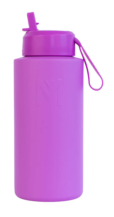Montii Fusion Sipper Drink Bottle - 1000ml Leak-Proof, BPA-Free Water Bottle for Gym, Hiking & Travel - Insulated Stainless Steel Thermos with Straw & Carry Strap