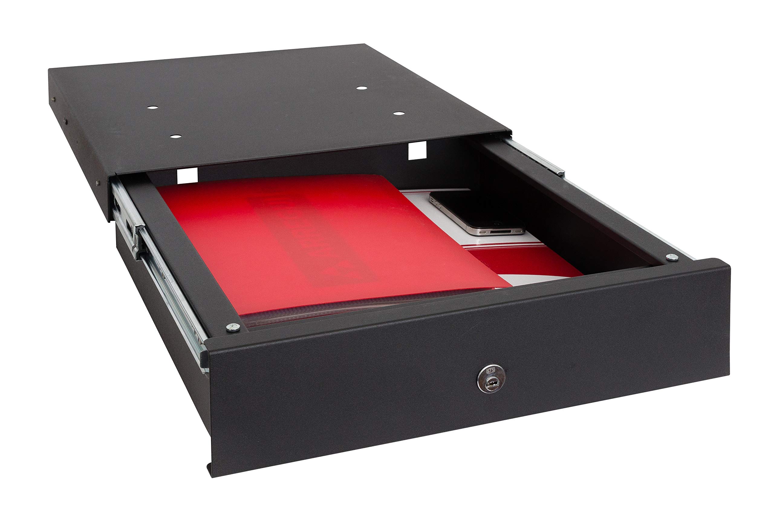 Hidden Camouflage Safe for Kitchen Skirting Board - Discreet Black Security Box for Valuables, Cash & Jewelry Storage - Perfect for Home, Office & Emergency Use