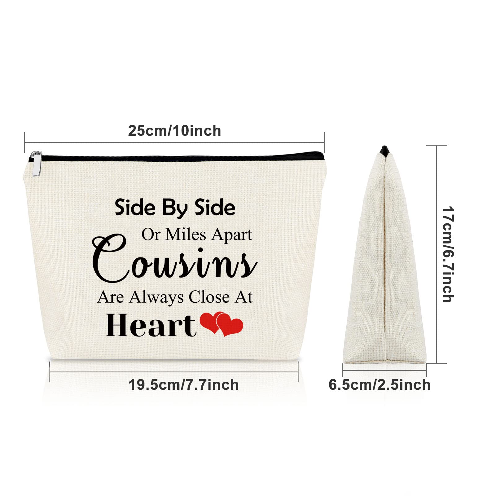 **Inspirational Makeup Bag for Women - Perfect Birthday, Christmas & Graduation Gift for Cousin or Sister - Travel Cosmetic Pouch for Encouragement & Daily Use**