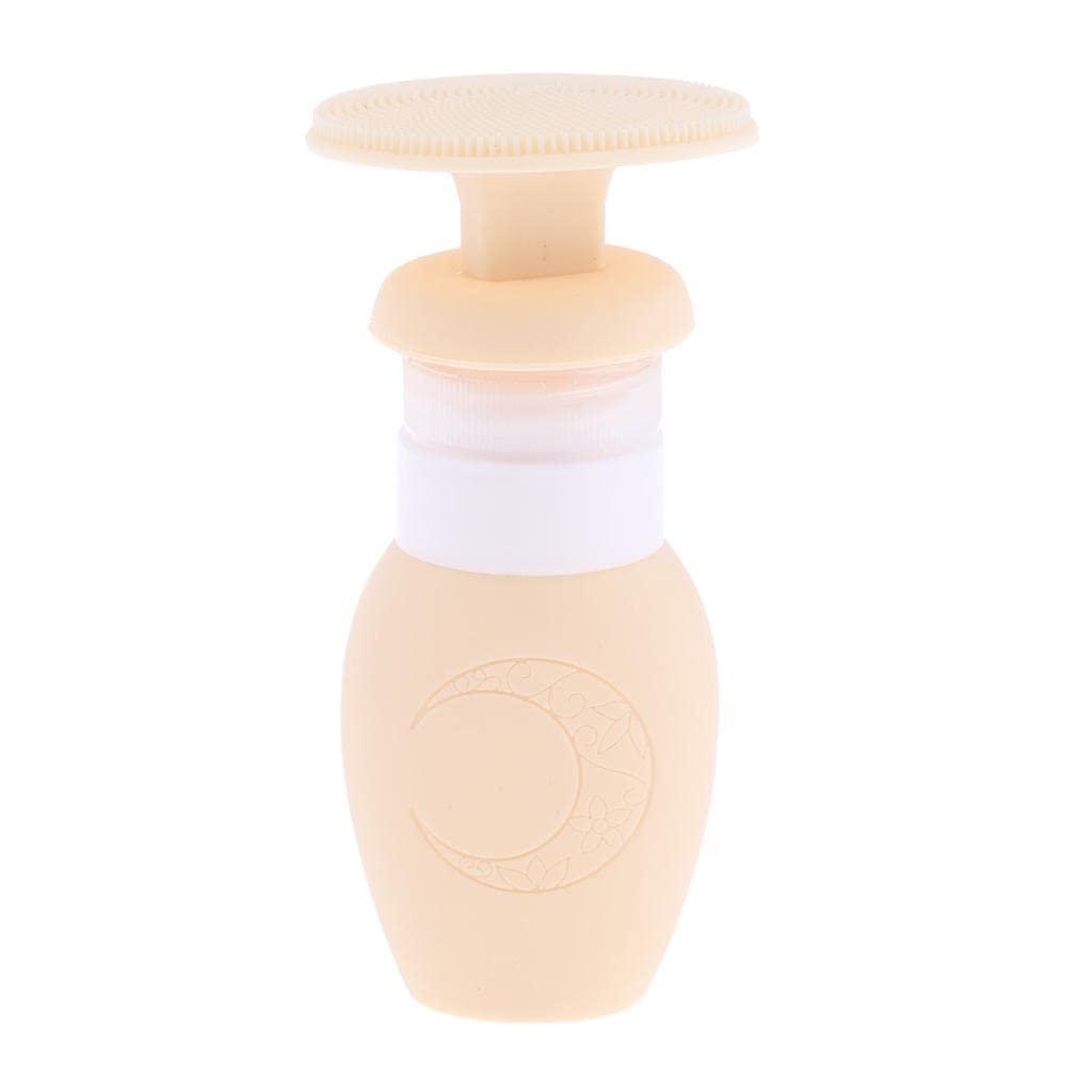 LOSA 70ml Refillable Empty Travel Bottles for Shampoo, Makeup & Liquids - Leak Proof Brown Containers for Toiletries, Cosmetics & Skincare - Perfect for Air Travel, Gym & Vacation Packing