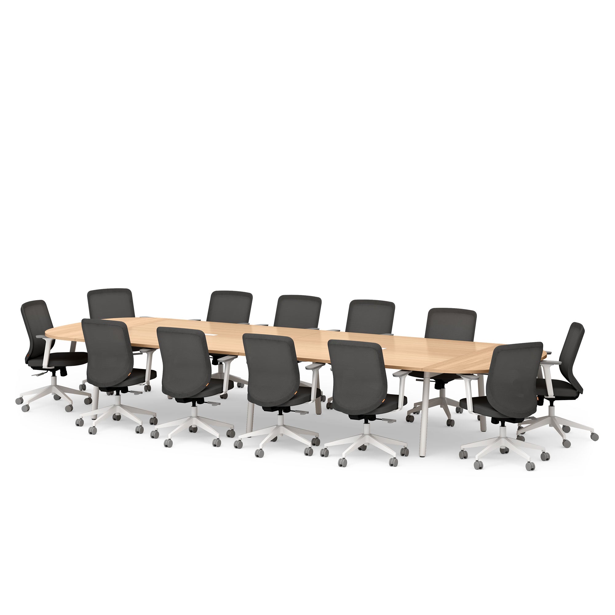Series A Scale Racetrack Conference Table - Modern Office Meeting Table for Boardrooms & Team Collaboration - Perfect for Corporate Offices, Conference Rooms & Executive Meetings