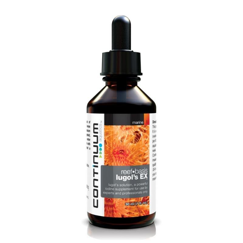 CONTINUUM Reef Basis Lugol's EX - Premium Iodine Supplement for Saltwater Aquariums - Ideal for Coral Growth and Fish Health in Reef Tanks