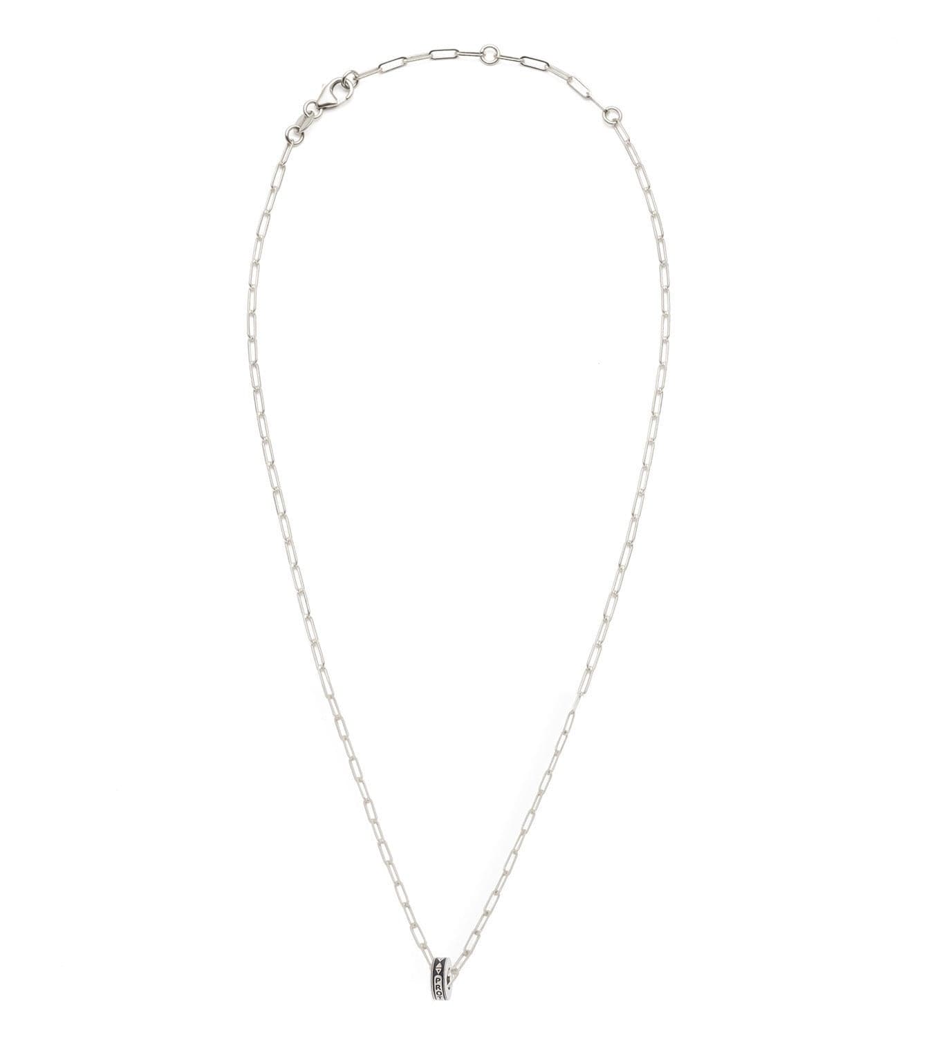 Heartbeat Super Fine Clip Chain Necklace - 14K White Gold Plated Elegant Jewelry for Women, Perfect for Valentine's Day Gifts, Anniversary & Romantic Occasions