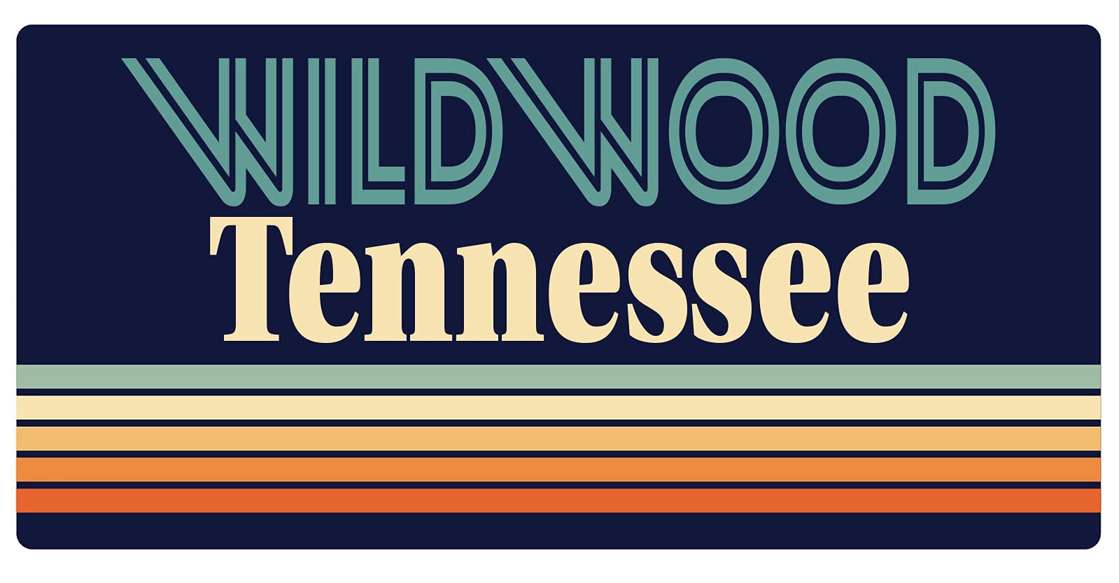 Wildwood Tennessee 5 x 2.5-Inch Retro Fridge Magnet - Vintage Souvenir & Collectible for Refrigerators, Lockers & Metal Surfaces - Perfect for Home, Office & Travel Decor