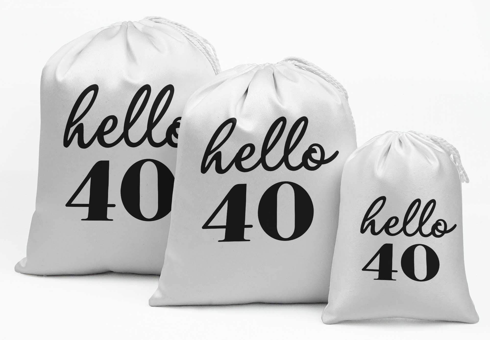Custom White Number Birthday Party Favor Bags - 15pcs Darling Souvenir Gift Pouches for Baby Showers, Bridal Showers & Birthday Celebrations