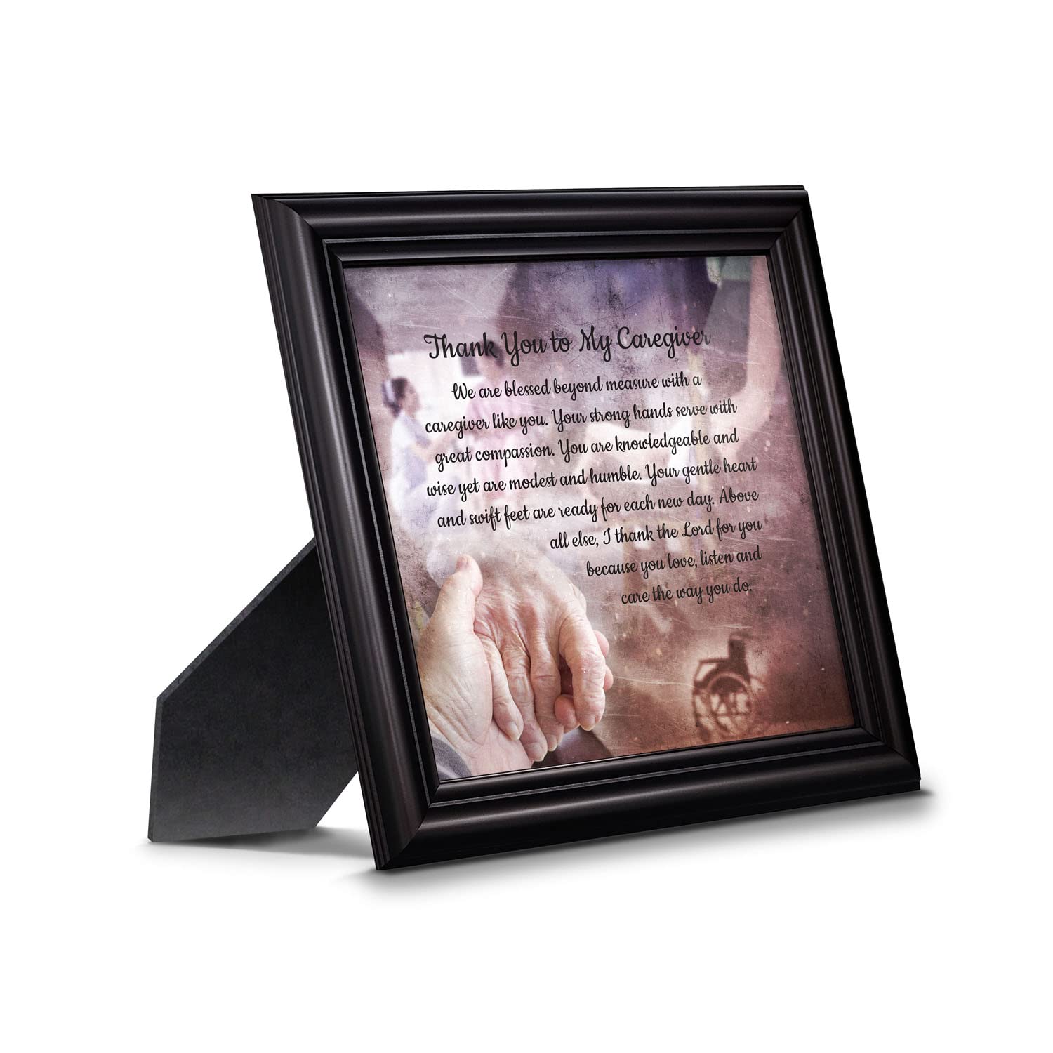 Crossroads Home Décor Thank You to My Caregiver - Thoughtful Gifts & Inspirational Picture Frame (8671B) - Perfect for Nurses, Doctors, Healthcare Workers & Caregivers Appreciation