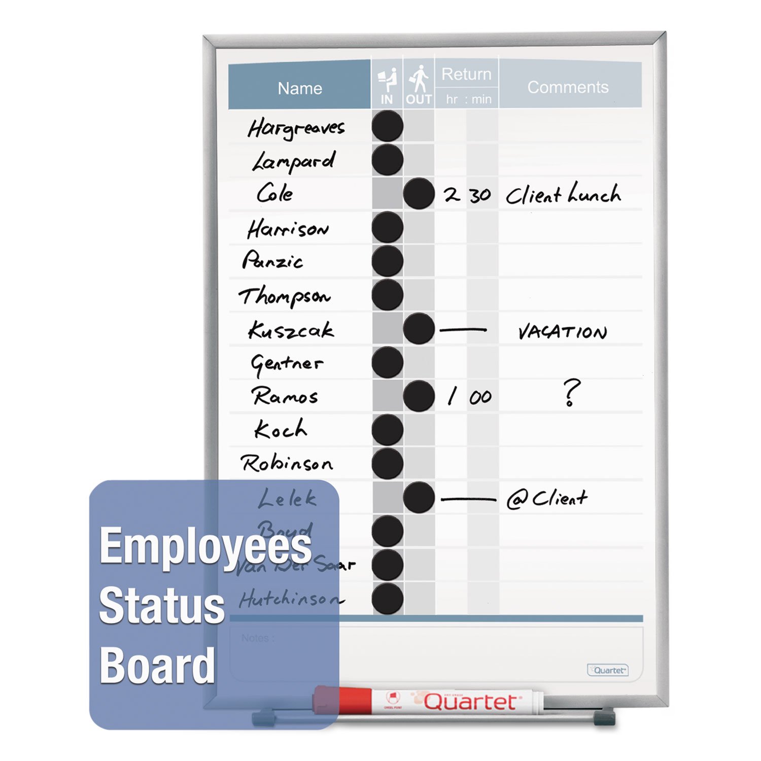 Quartet Matrix Magnetic Whiteboard 48