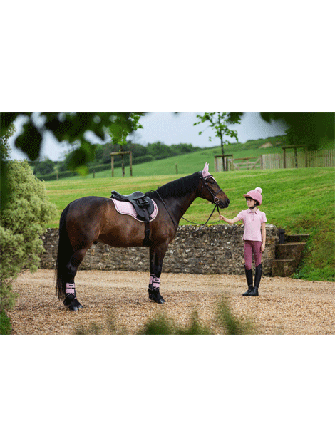 Le Mieux Young Rider Polo Shirt - Breathable Equestrian Performance Top for Horseback Riding & Training | Perfect for Dressage, Show Jumping & Stable Work