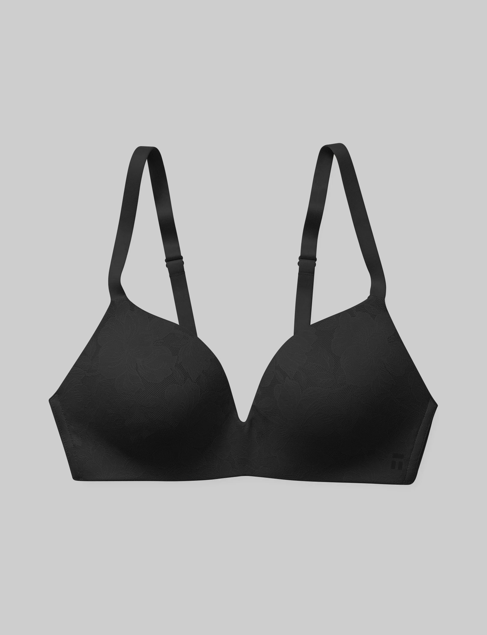 Second Skin Comfort Lace Lightly Lined Wireless Bra - Seamless Support for Everyday Wear, Yoga & Lounge