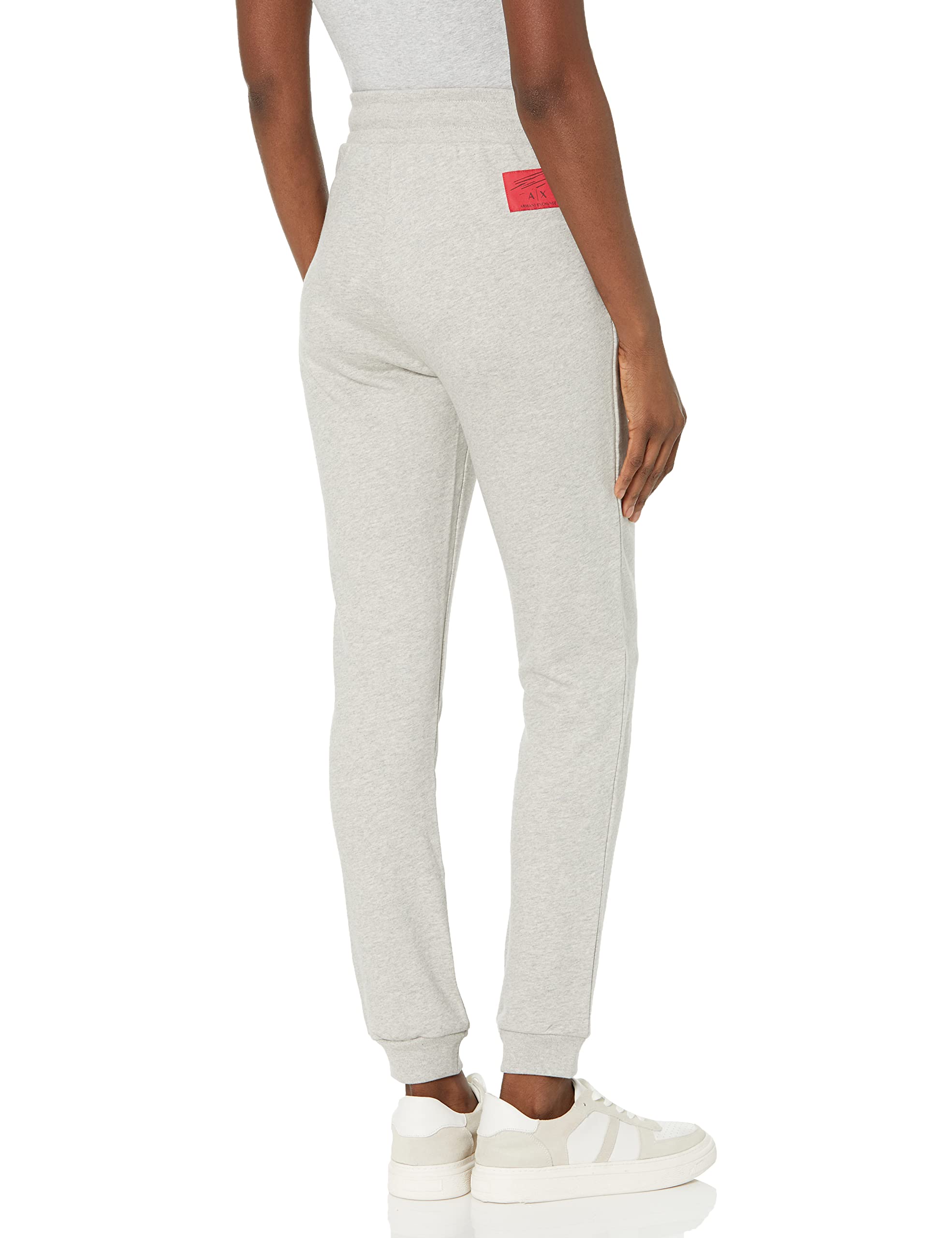 Armani Exchange Women's Embroidered Logo Jogger Sweatpants - Multicolor Casual Lounge Pants with Drawstring Waist | Perfect for Yoga, Running Errands & Relaxing at Home