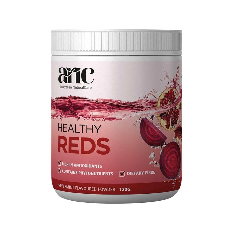 Australian Natural Care Healthy Reds Superfood Powder 120g - Antioxidant Boost for Energy & Immunity Support - Perfect for Smoothies & Healthy Drinks