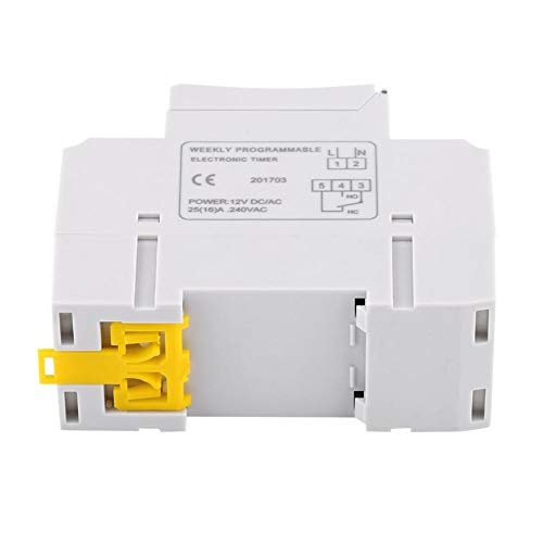 15A Digital Timer Switch - 7 Day Programmable LCD Relay Timer for Lamps, Fans & TV (12V) | Perfect for Home Automation & Energy Saving
