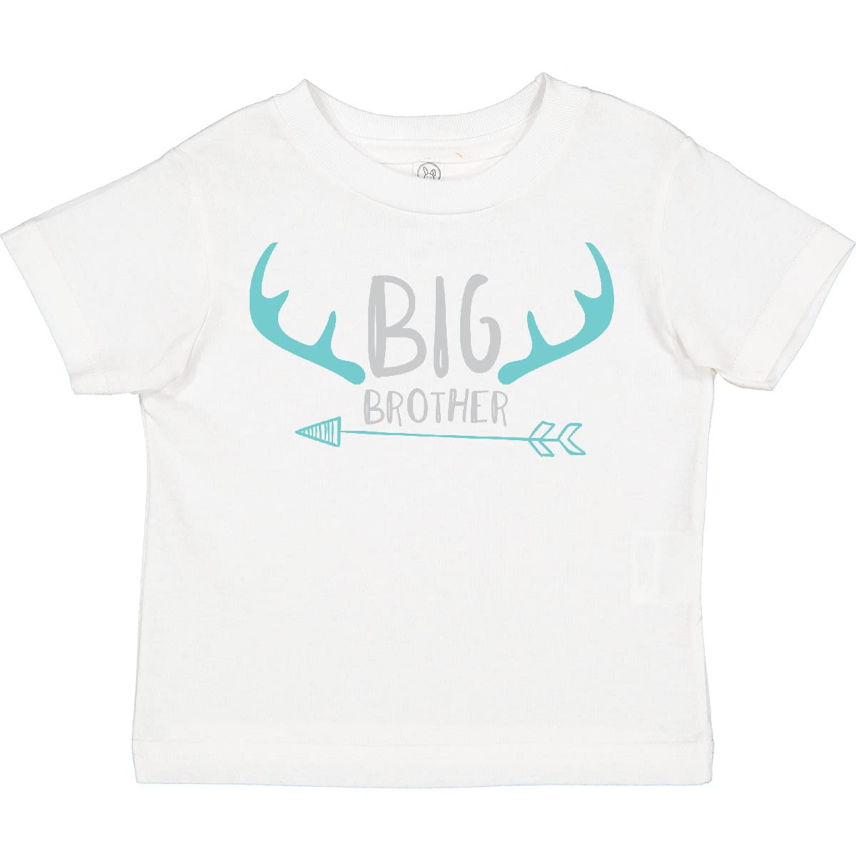 Inktastic Big Brother Older Brother Deer Antlers Arrow Toddler T-Shirt – Cute Sibling Matching Outfit for Family Photos & Special Occasions