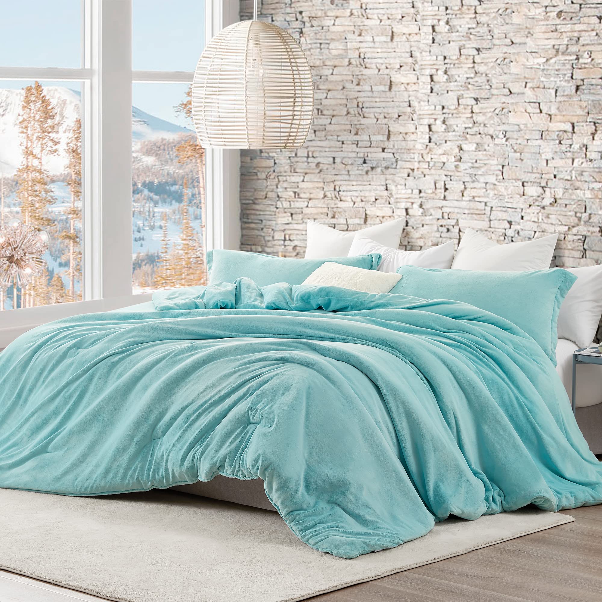 Git Cozy - Coma Inducer® Queen Comforter - Ultra Soft & Breathable Bedding Set for All Seasons | Perfect for Beach House, Vacation Rental & Luxury Bedroom Decor (Turks & Caicos Bay Inspired)