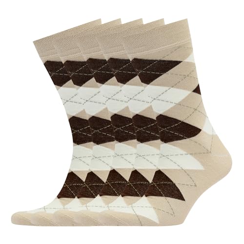 Camel Khaki (5-pairs Argyle)