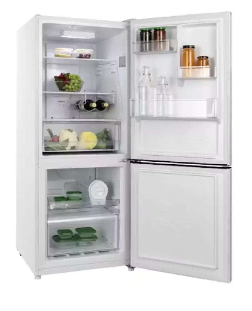CHiQ CBM283NW3 283L Bottom Mount Refrigerator - Energy Efficient White Fridge for Kitchen, Office, or Dorm Room - Compact Freezer with Adjustable Shelves