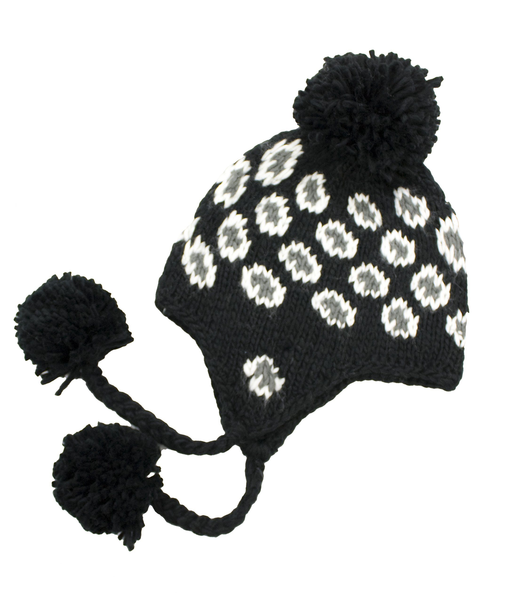 Handmade Crochet Beanie Hat with Leopard Print and Earflaps - Warm Winter Hat for Women & Men, Perfect for Outdoor Activities, Skiing, and Cold Weather Fashion