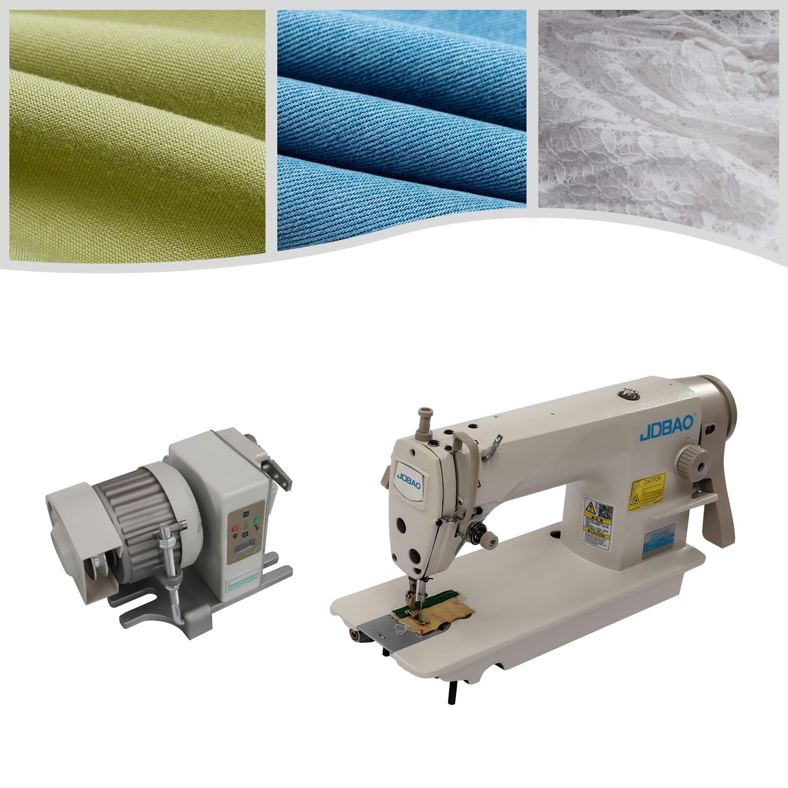 Heavy Duty Industrial Sewing Machine 550W Motor - 3500 Stitches/Min Commercial Sewing Machine for Chiffon, Denim, Wool, Canvas, Flannel & Gauze - Perfect for Upholstery, Leather Craft, Tailoring & Home DIY Projects