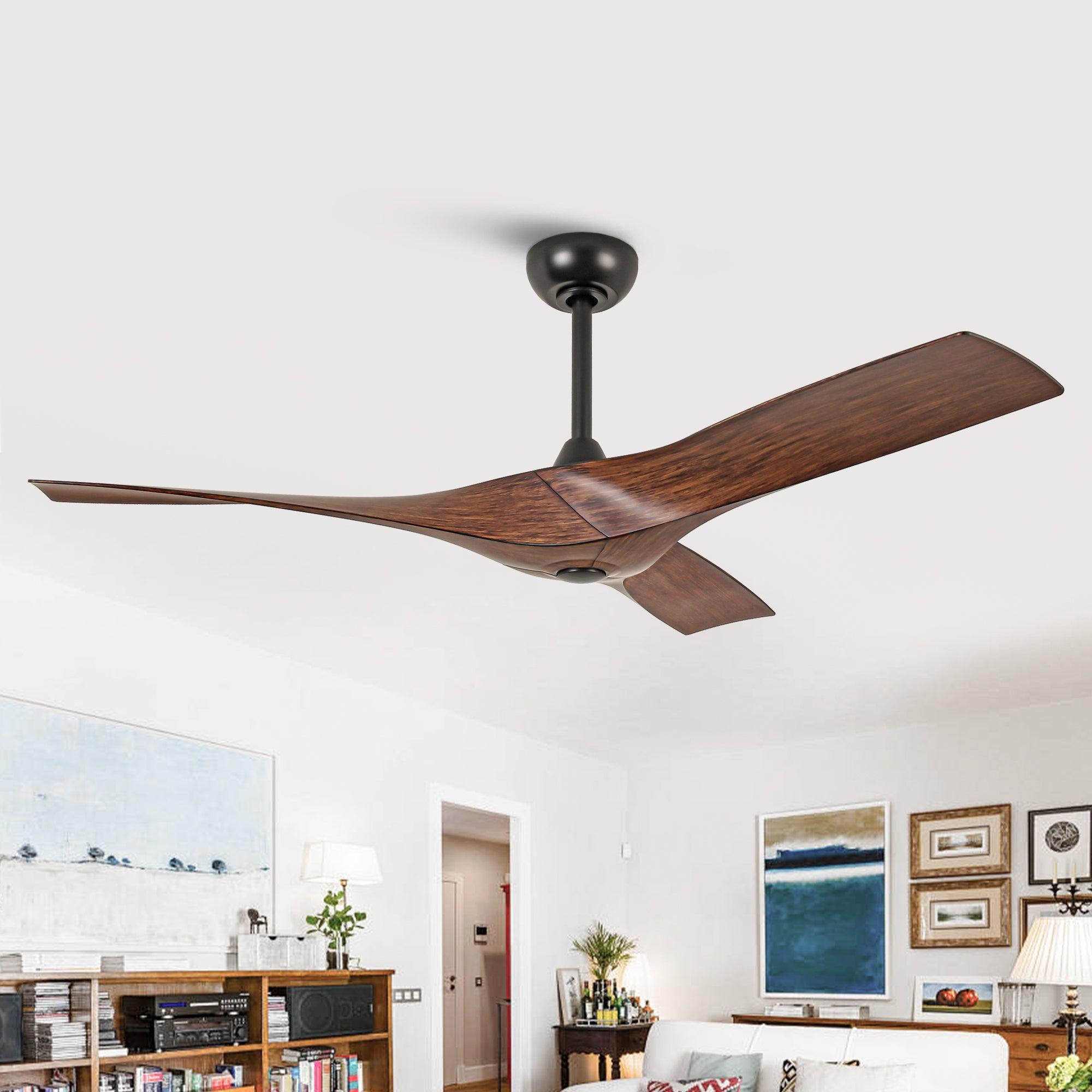 52 Inch Erin DC Motor Industrial Ceiling Fan with Remote Control - High Airflow for Large Rooms, Warehouses & Outdoor Patios