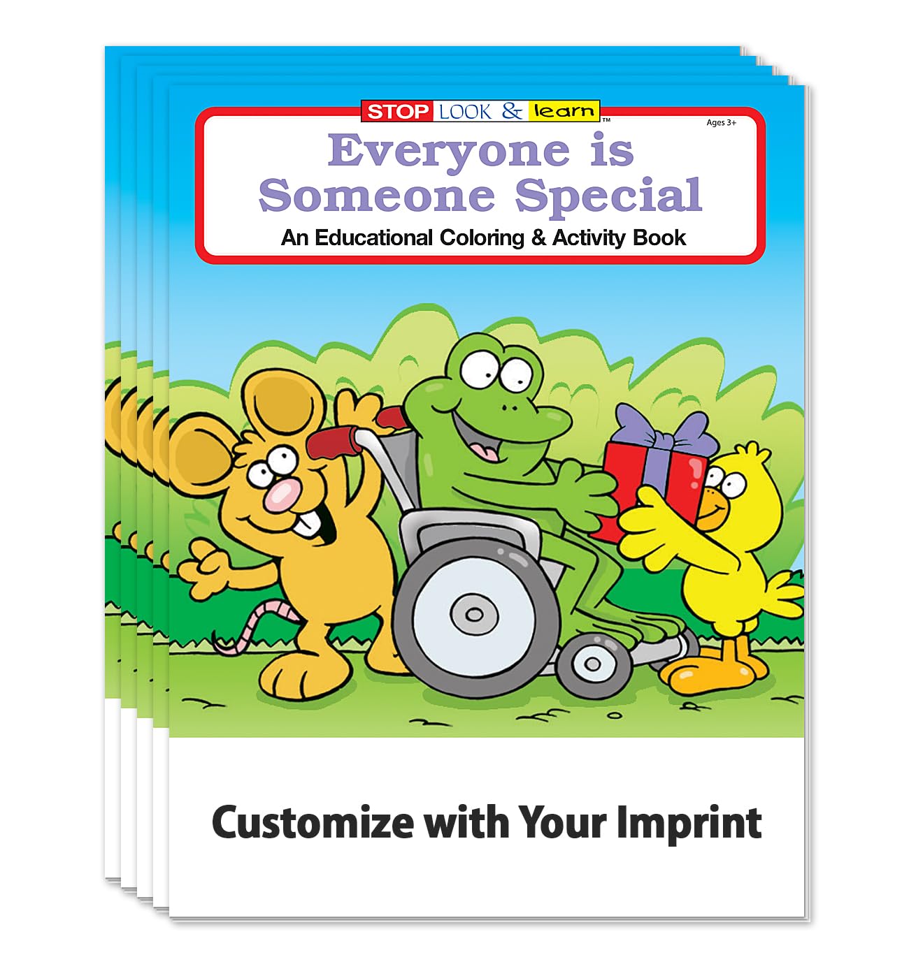 ZOCO Custom Coloring Books Bulk Pack (250 Sheets) - Kindness & Tolerance Themed Educational Activities for Kids - No Crayons Included | Perfect for Classrooms, Birthday Parties & Homeschooling