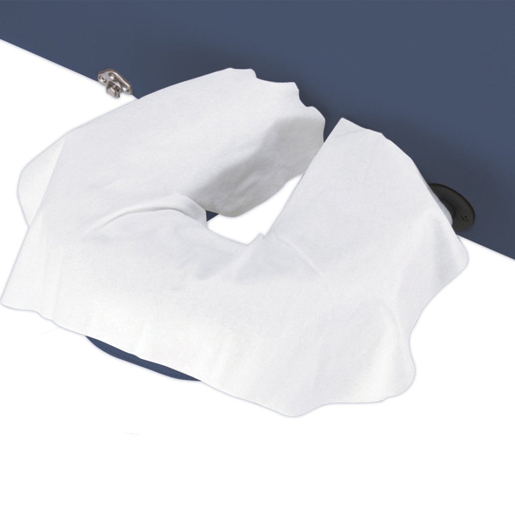 Disposable Face Pillow Covers 100 Pack - Soft & Hygienic Massage Table Accessories for Spa, Salon, and Facial Treatments