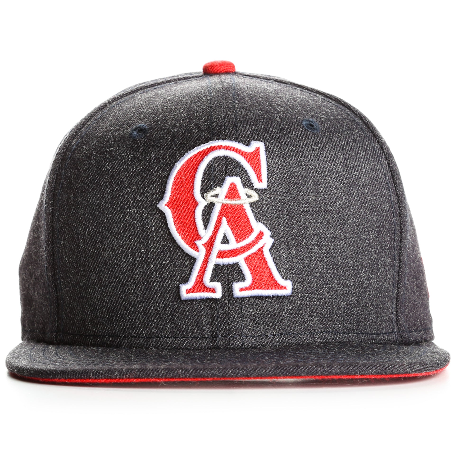 New Era 9Fifty Heather Hype Snapback Cap - California Angels Heather Charcoal - Adjustable Baseball Hat for Men & Women - Perfect for Sports Fans, Casual Wear & Street Fashion