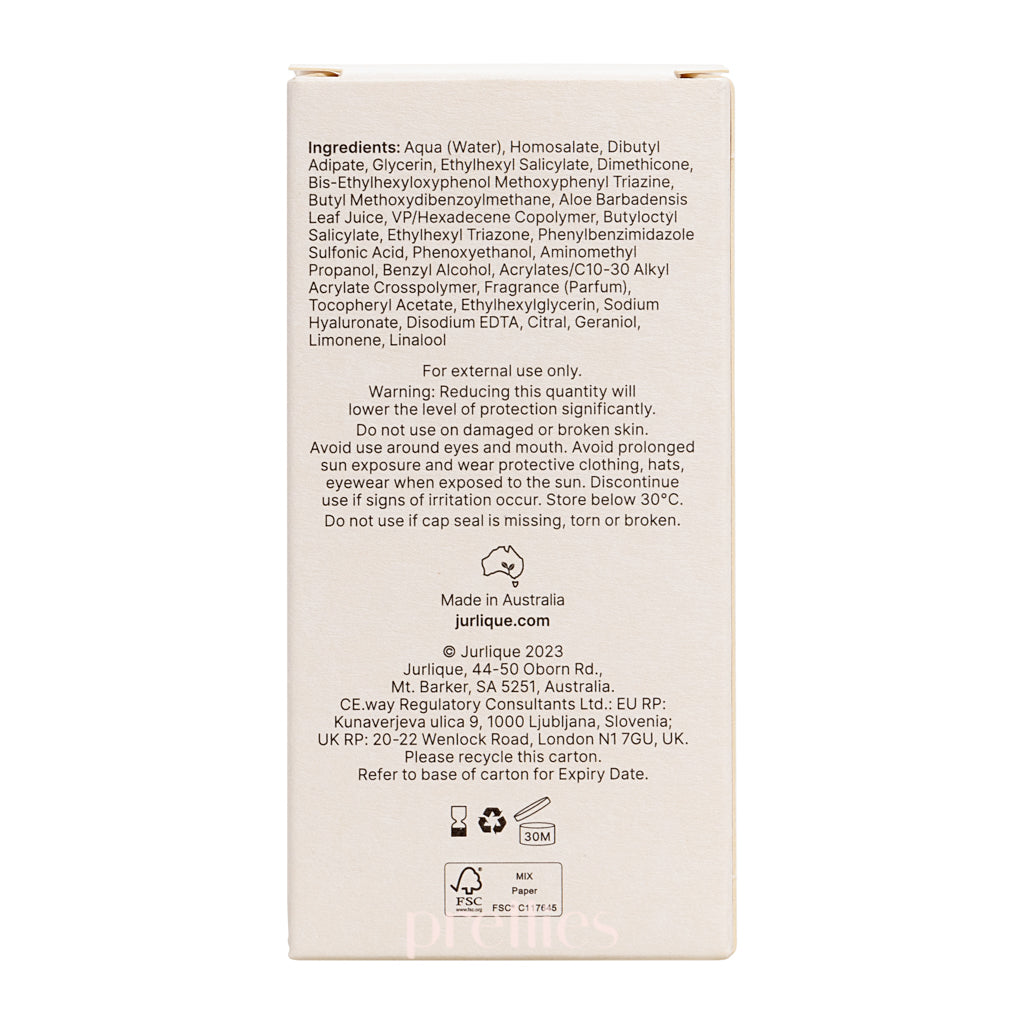 Jurlique UV Defence Lotion SPF50 PA++++ 50ml | Broad Spectrum Sunscreen for Face & Body | Daily Moisturizer with Natural Ingredients | Perfect for Outdoor Activities & Beach Days