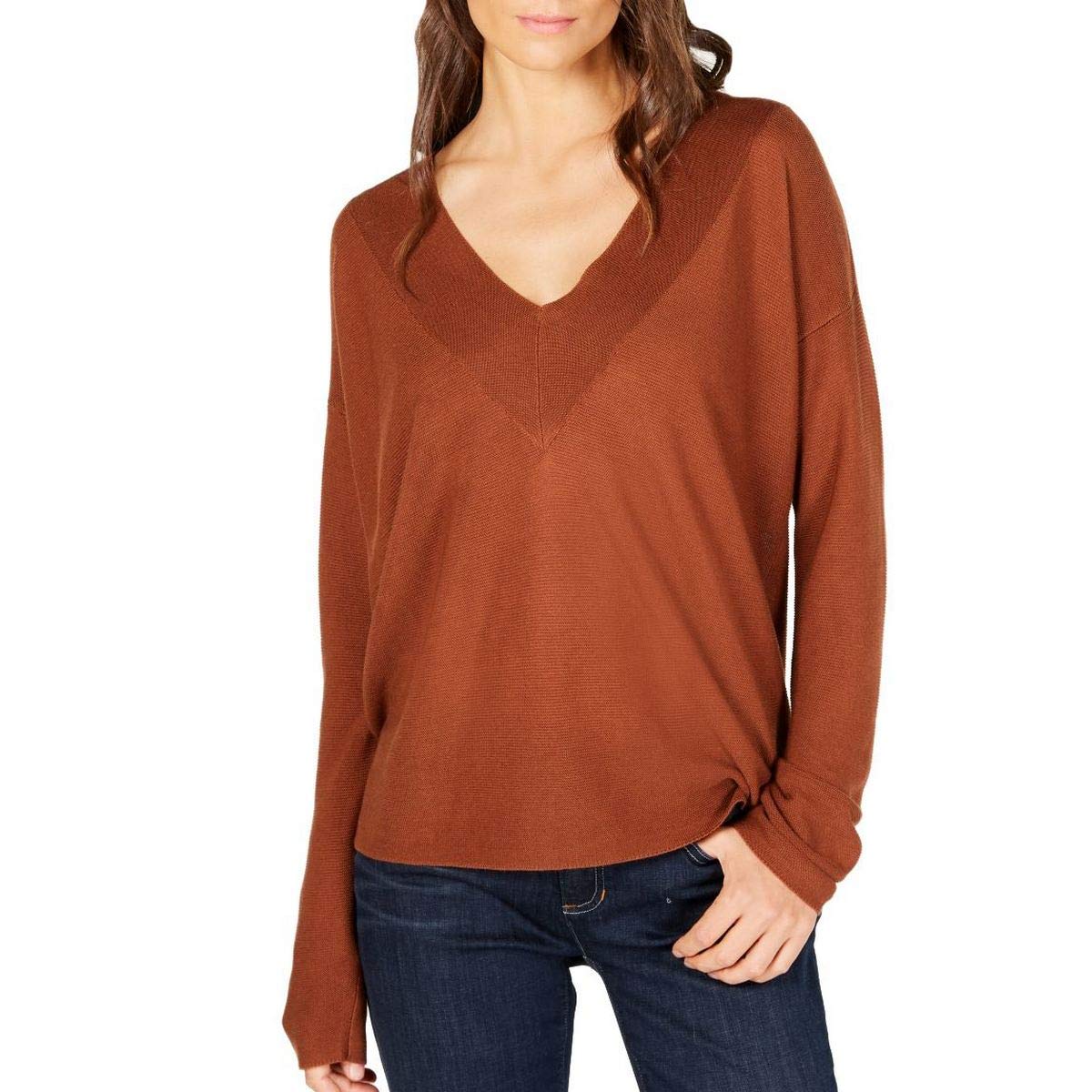 Eileen Fisher Women's Tencel Pullover Sweater - Brown, Small | Eco-Friendly Casual Wear for Work & Weekend Outfits