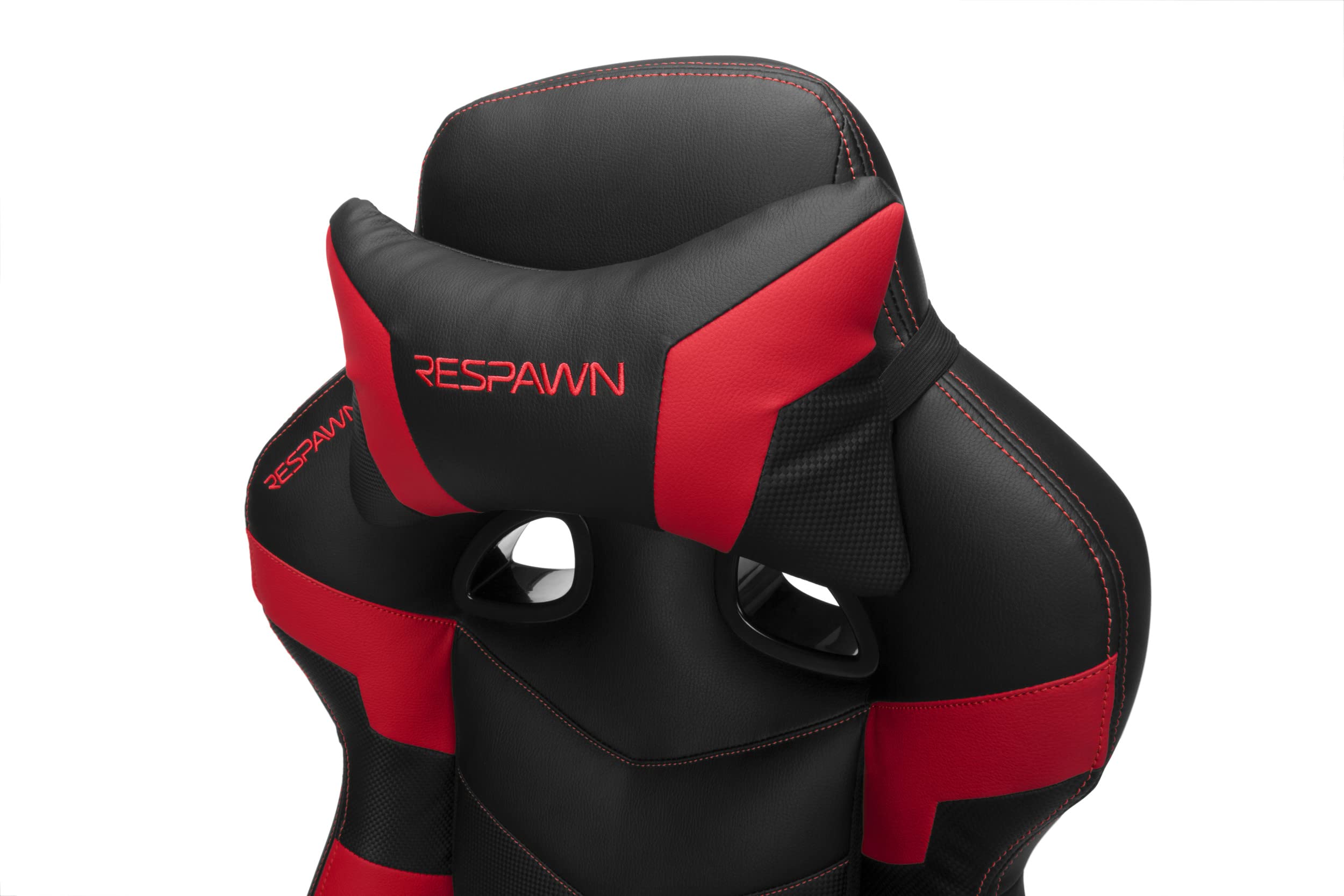 RESPAWN 110 Pro Ergonomic Gaming Chair with Adjustable Footrest & Headrest - Reclining Computer Desk Chair for Adults - Perfect for PC Gaming, Office Work & Home Entertainment (Red)