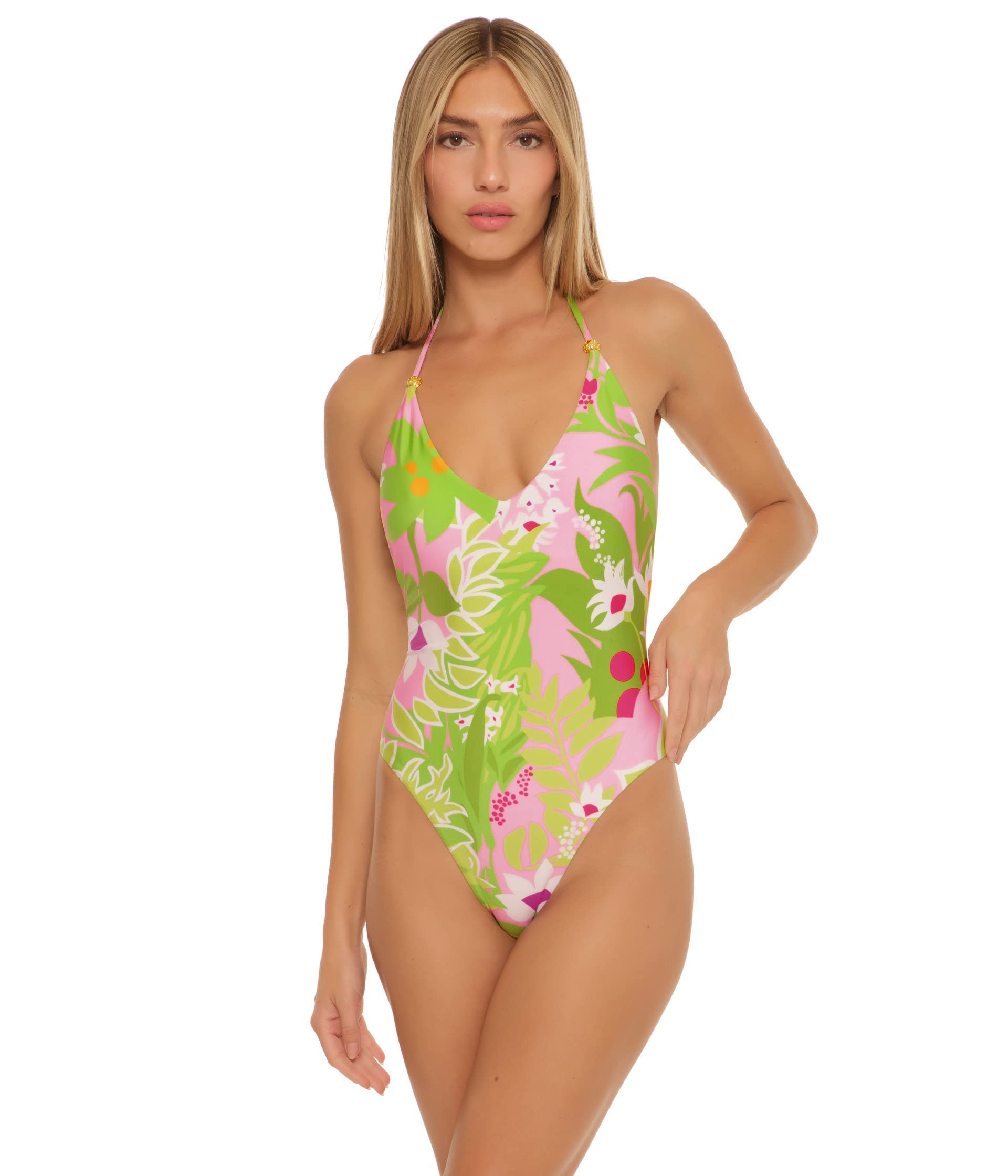 Trina Turk Women's La Palma Convertible One Piece Swimsuit - Stylish & Comfortable Bathing Suit for Pool, Beach & Vacation